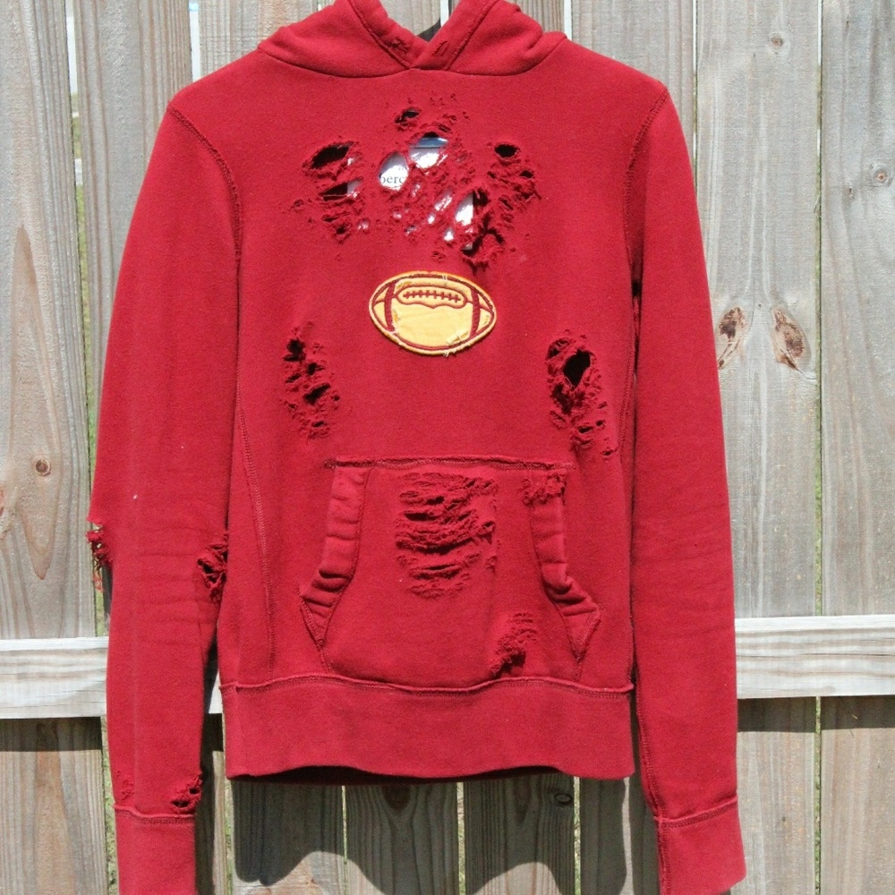 Distressed Abercrombie & Fitch Hoodie